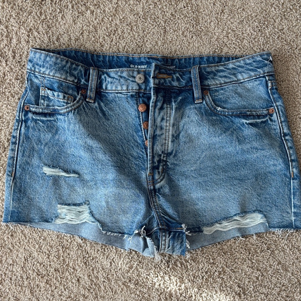 Old Navy Women's Blue Denim Cutoff Shorts